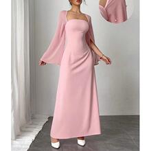 N 71692 Soft Sweet Long Sleeve Dress ���ʳ�������ȹ ����