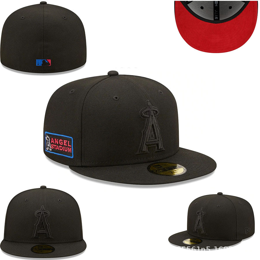 Nueva gorra de béisbol de LA con visera plana, gorra deportiva informal de estilo hip-hop cerrada, gorra de talla moderna de estilo coreano, gorra unisex bordada.