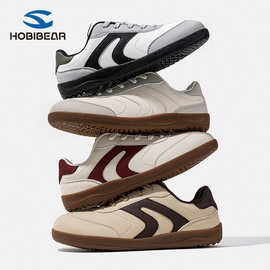 HOBIBEAR革面宽头鞋男鞋阿甘鞋春秋休闲轻便滑板鞋运动鞋厂家直销