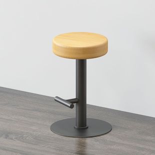 Simple Home Bar Stools, Dining Stools, High Stools, Bar High Chairs, Round Stools, Nordic Solid Wood Iron Bar Stools, Bar Chairs