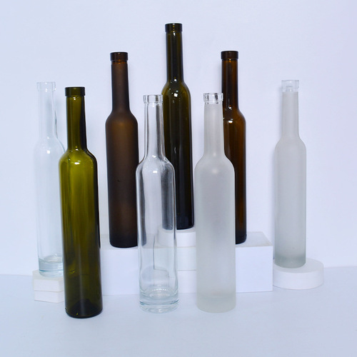 Manufacturer 200ml dark green red wine bottle frosted 375ml ice wine bottle homemade wine bottle glass wine bottle
