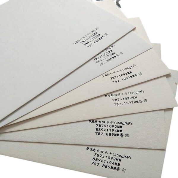 Empty water-absorbing paper sheet