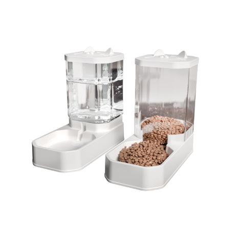 Tazón transfronterizo de alimentación automática de bebidas de agua de almacenamiento de granos de gran tamaño, tazón de comida para perros, tazón de arroz para gatos, tazón de agua para bebidas, artículos para mascotas