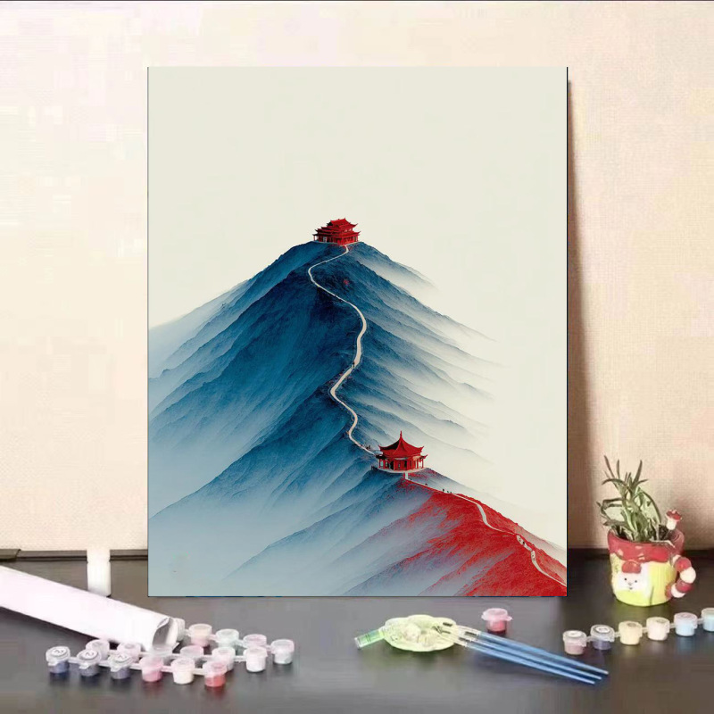 古代スタイルのデジタル油絵 diy 手描き落書き癒しのリビングルームアクリル装飾画ギフト誕生日ギフト|undefined