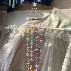新款小红书同款蝴蝶风铃diy全套材料包室内挂墙送女朋友闺蜜礼物