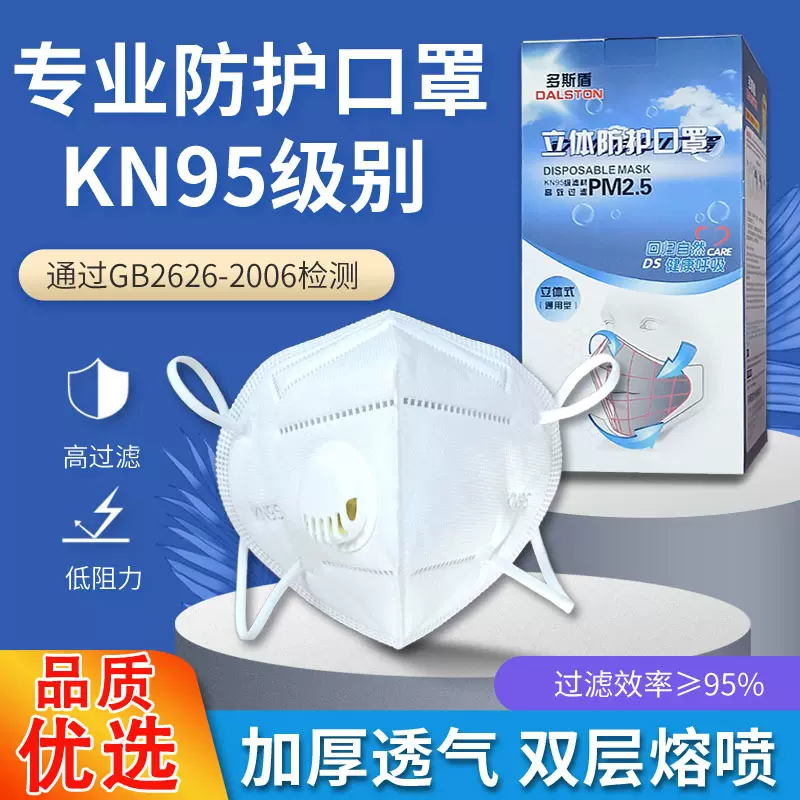 口罩防尘KN95一次性透气工业灰粉尘雾霾PM2.5头戴男女批发呼吸阀