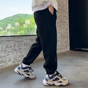 Boys' Sweatpants Spring and Autumn New Style for Older Children Casual Pants Children's Autumn and Winter Fleece-Lined Sports Pants Korean Version Trendy