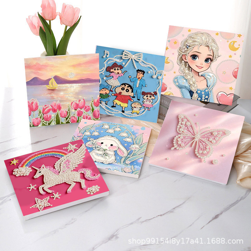 Pearl Painting Diamond Painting Children's DIY Craft Kit Creative Decorative Painting Educational Toys Gift Wholesale Pearl Painting Diamond Painting Children's DIY Craft Kit Creative Decorative Painting Educational Toys Gift Wholesale