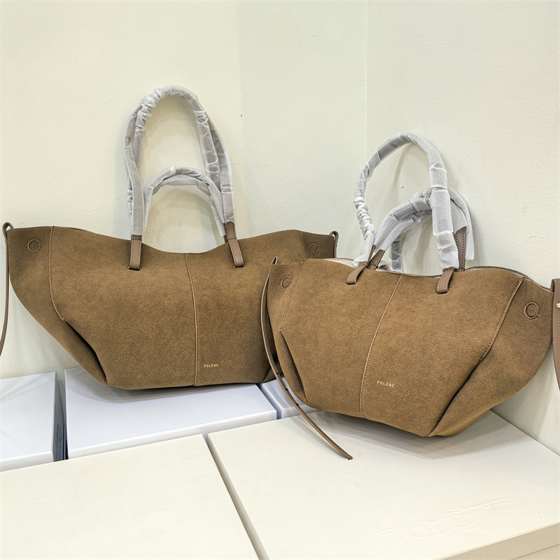 Cross-border Explosions French Niche Bag Polene Frosted Leather Tote Bag Large Capacity Shoulder Shopping Bag Large Bag Cross-border Explosions French Niche Bag Polene Frosted Leather Tote Bag Large Capacity Shoulder Shopping Bag Large Bag
