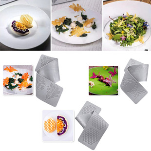 Cross-Border Fcm Butterfly Honeycomb Leaf Fondant Lace Cushion Cake Silicone Mold Chocolate Creative Decorative Baking Mold