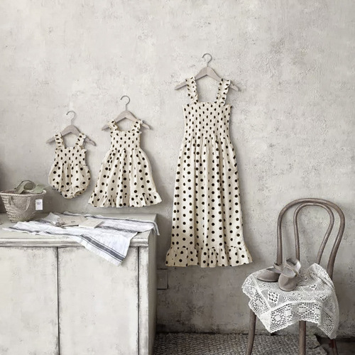 Girls dress summer little girl fashionable polka dot suspender princess dress summer dress baby girl baby dress summer style