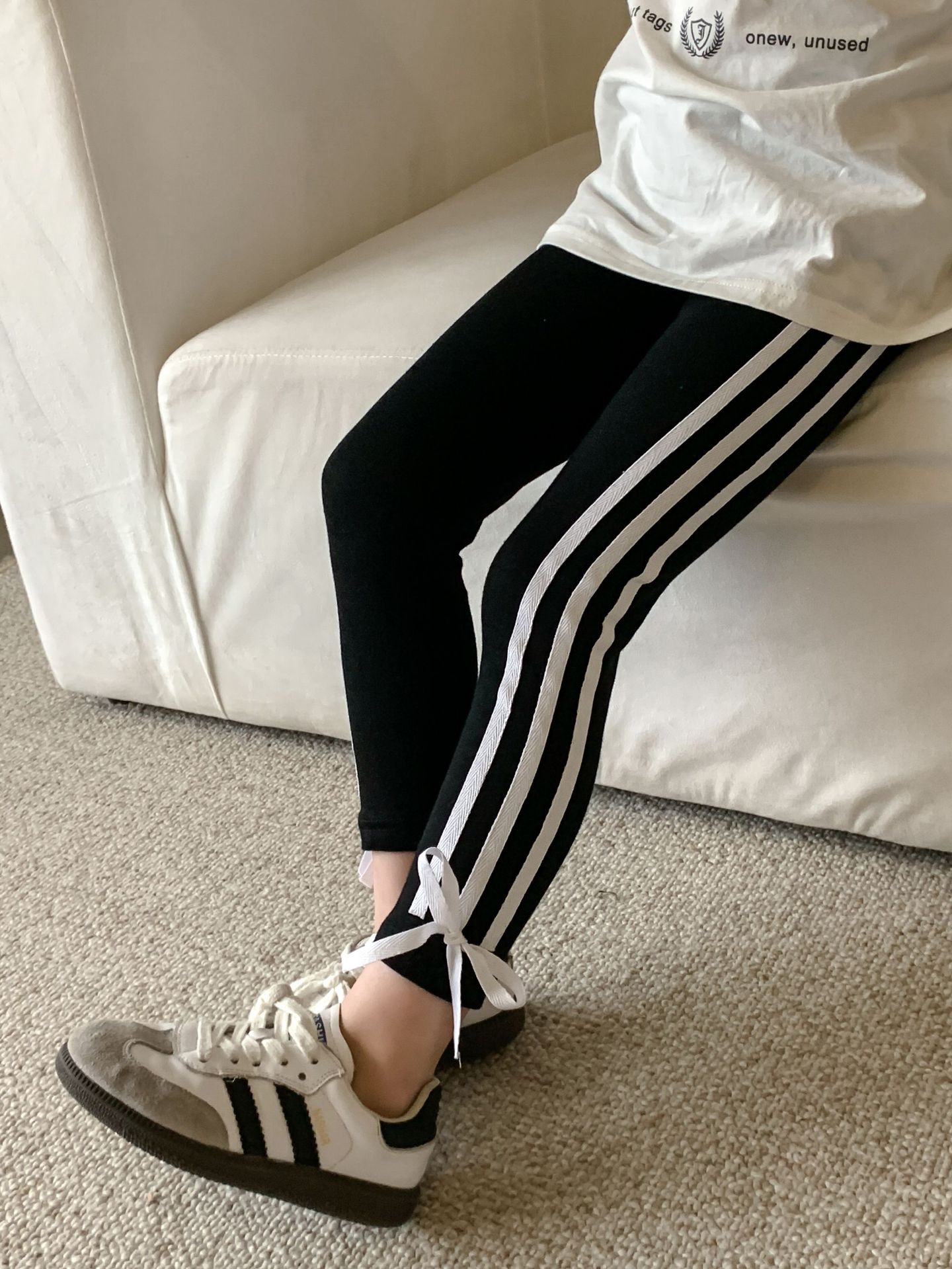 Corea del Sur ropa para niños 2024 polainas de arco para niñas de primavera ropa exterior para niños medias elásticas pantalones de yoga para niños medianos y grandes