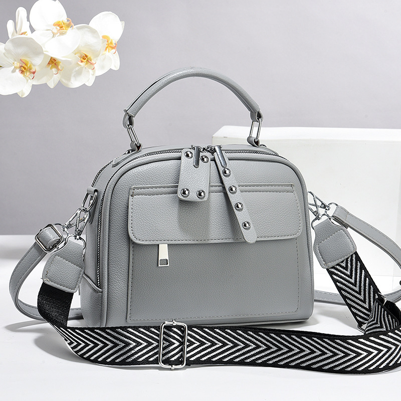 Textura atmósfera bolsa de mano Casual multi-commuting mochila simple versátil multicapa bolso de hombro Handbag