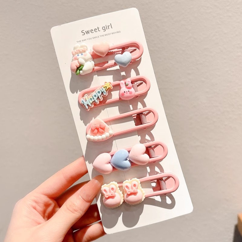 Niños lindos cartones de dibujos animados pinzas de cabello 2025 nuevas niñas pinzas de cabello de color lateral frisa pinzas de cabello adornamientos para el cabello