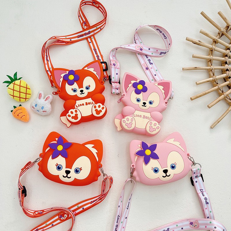 Cartoon Lina Bell Girls' Crossbody Bag, Cute Small Bag, Children's Silicone Bag, Shoulder Bag, Girls' Small Bag Wholesale