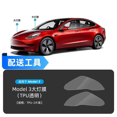 Mdoel Y Edamame 3 Headlight Film Auto Color Change Film - transparent-headlight-film-tesla-model-3-special-car-data-free-tools-and-free-shipping