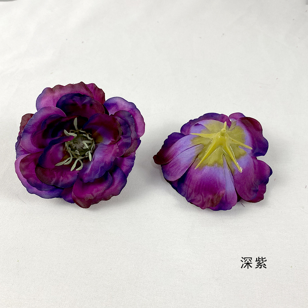 Simulación de flores de Platycodon di-i - diy pinzas de flores accesorios sombrero decoración de bodas para el hogar fotografía floral fresca