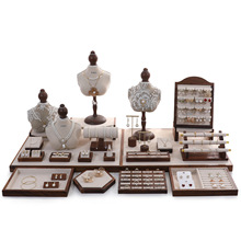 批发首饰展示架复古相框耳环模特架珠宝饰品陈列展示盘项链展示架