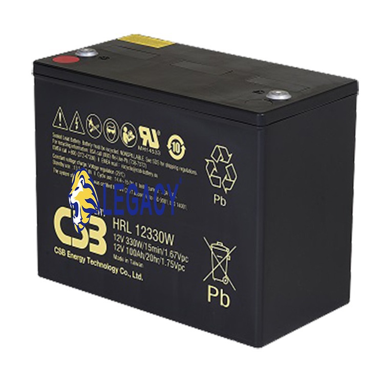 CSB蓄电池HRL12330W 12V330W UPS不间断电源 应急设备电池 包安装