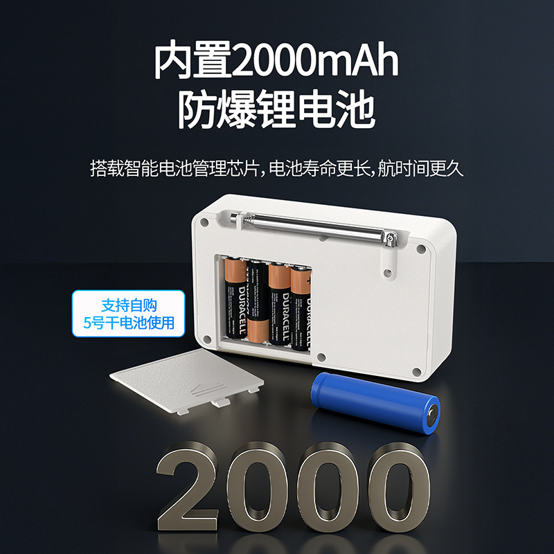 2025新款外贸跨境批发全波段收音机高音质家居老人高端便携收音机|undefined
