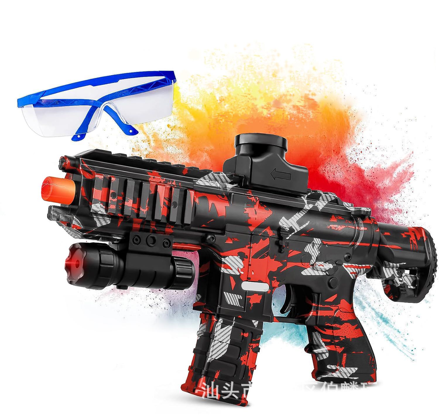 Transfronterizos para MP5K pistola de bala de gel pistola eléctrica de bala de bala de gel bola de juguete para niños regalos