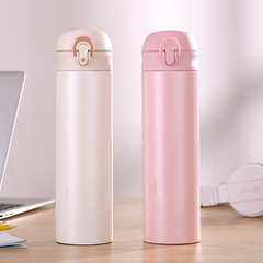 Simple and Modern 316 Stainless Steel Insulated Cup with High-Quality Appearance, Outdoor Portable Car Travel Cup with Logo Printing and Spring-Loaded Lid