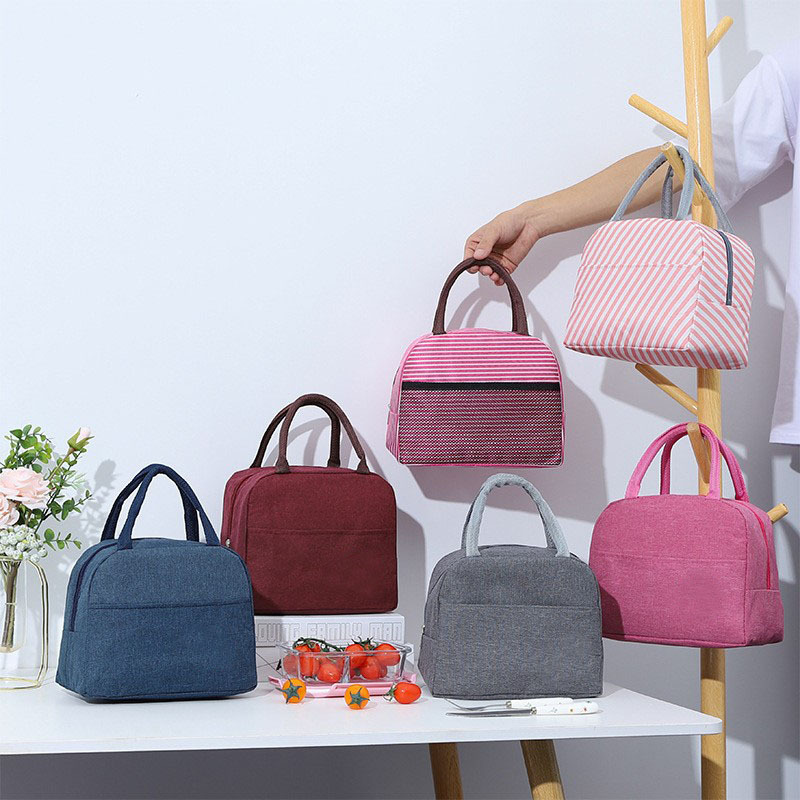 Bolsa de lonchera de tela Oxford portátil, bolsa de lonchera de aislamiento de película de aluminio, bolsa bento, bolsa de hielo, preservación de hielo, preservación de calor fresco, bolsa de hielo al por mayor, comercio exterior