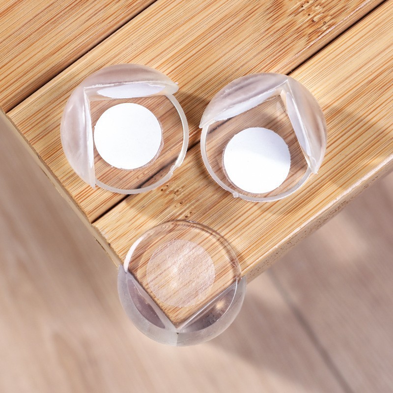 Children's Anti-Collision Corner Round Transparent Sticker-Free Anti-Collision Corner Glass Coffee Table Corner Protective Cover Table Corner Corner Protector
