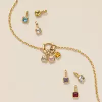 Pendant, accessories, necklace with zircon, European style, DIY