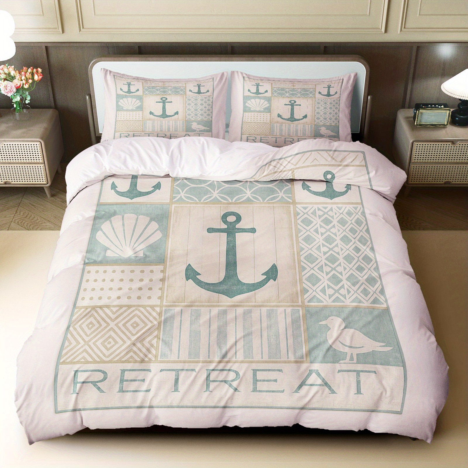 Texteles caseros abrasivos impresión digital piel-profiliable edredón kit de barco flácida mano fábrica de fuente TEMU / JIT Nordic