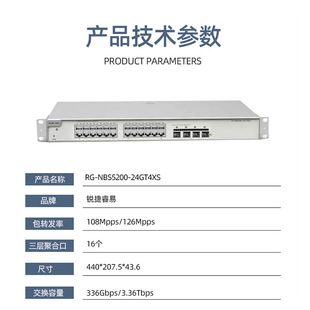 �J�� RG-NBS5200-24GT4XS 24��ǧ��늿�+4���f�׹�����ӽ��Q�C