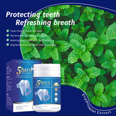 跨境外貿專供tooth powder牙粉純英文版亮白牙齒薄荷洗牙粉潔牙粉