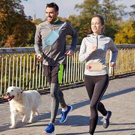 Pet siliicone waist bag outdoor portable snack bag