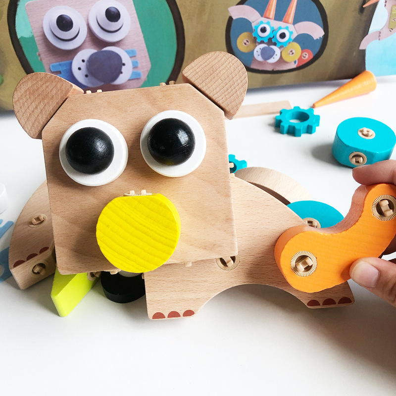 Bloques de construcción ensamblados para niños con manos en movimiento de cerebro coloridos bloques de construcción de DIY al por mayor familia de coches inteligentes hebilla de variedad mágica clásica