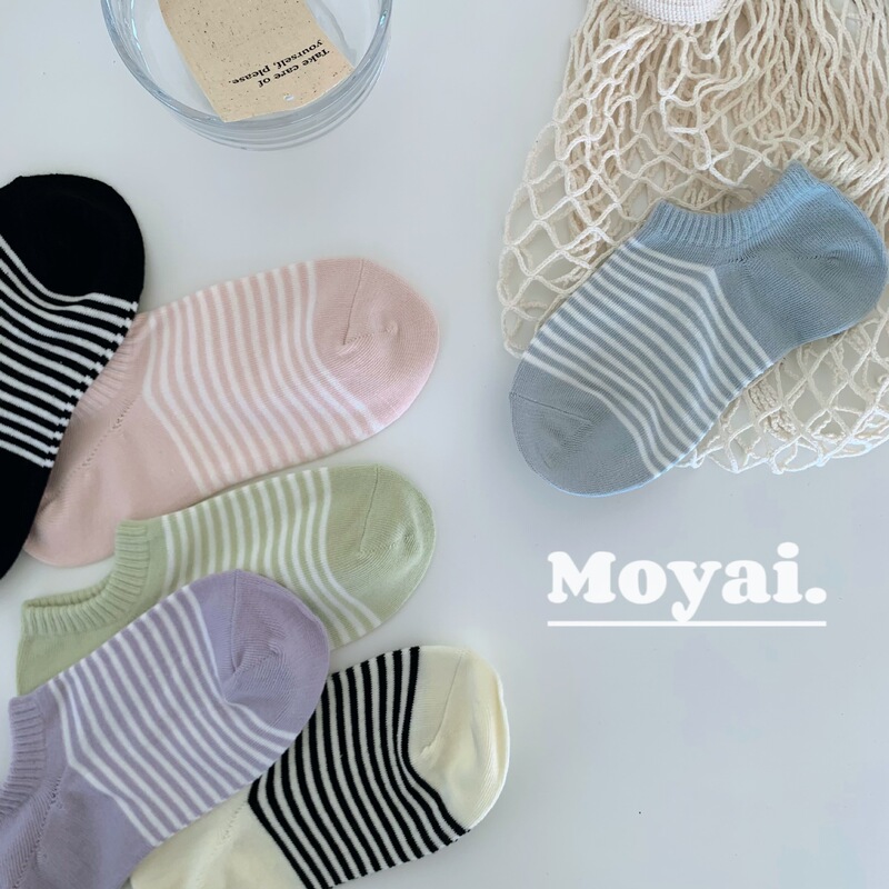 Recommended! Navy-Style Striped Versatile Women's Boat Socks, Thin Spring/Summer Style, Low-Cut, Non-Slip, No-Show Short Socks Recommended! Navy-Style Striped Versatile Women's Boat Socks, Thin Spring/Summer Style, Low-Cut, Non-Slip, No-Show Short Socks