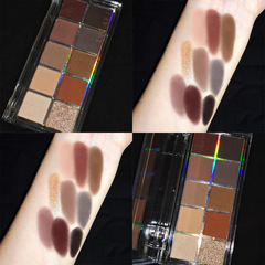 DIKALU 10-Shade Eyeshadow Palette: Cool, Pure, and Alluring—Smoky Smoky Makeup in Earthy Tones with Pearl and Matte Finishes—Recommended on Xiaohongshu