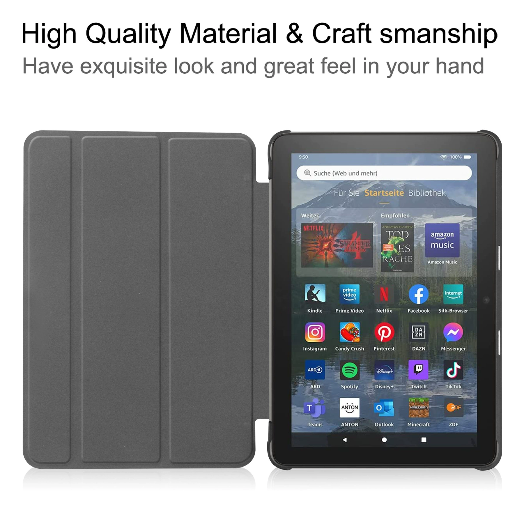 Подходящее защитное чехол для Fire HD8 2022 GM / Fire HD8 2020 защитный чехол / Fire HD8 Plus 8-дюймов