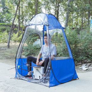 $%# outdoor fishing field supplies fishing equipment single tent rainproof stall awning off the ground mosquito cx