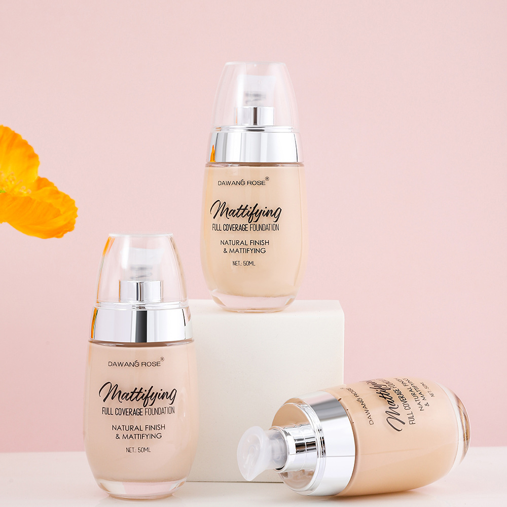 Press Type Liquid Foundation - Moisturizing Long Lasting Concealing Invisible Blemish Proof Non-Creased Sweat Proof For All Skin Types_voghion.com