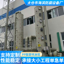 海滨防腐PP酸雾喷淋塔PP喷淋废气净化塔PP洗涤PP吸收塔排烟