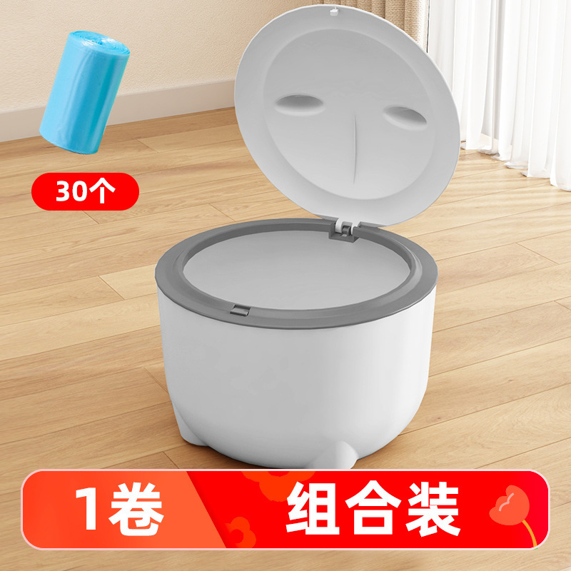 El nuevo bote de basura para mascotas evita que las mascotas se volteen, limpia y desodoriza la arena para gatos con tapa, suministros para botes de basura para perros al por mayor