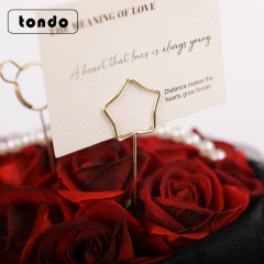 Tangde ins metal flower arrangement Nordic style postcard opening card fixed floral arrangement 10 pieces