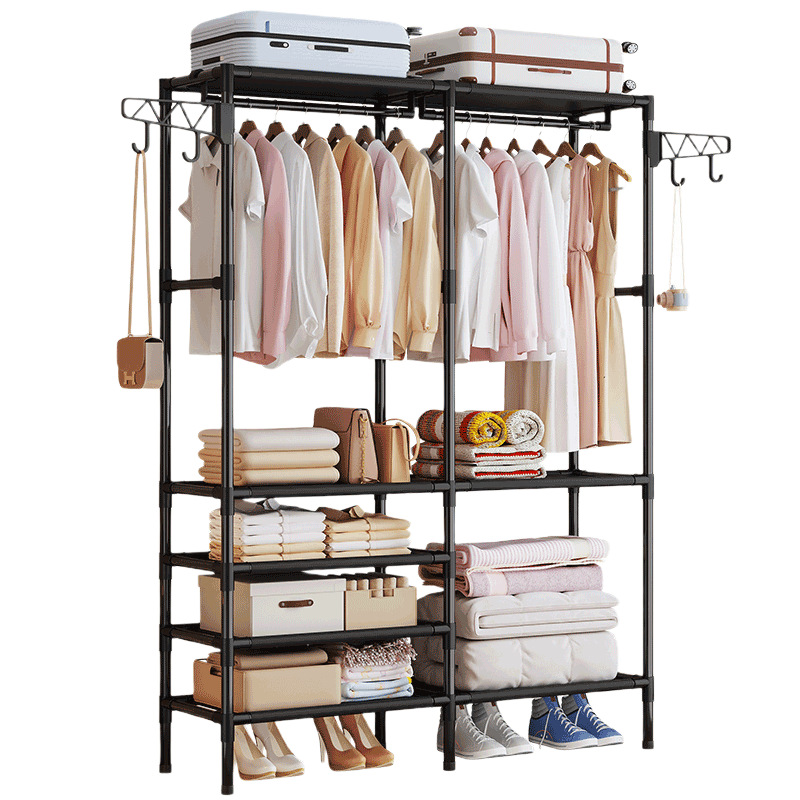 Percha de ropa multifuncional percha de ropa de doble fila percha de ropa percha