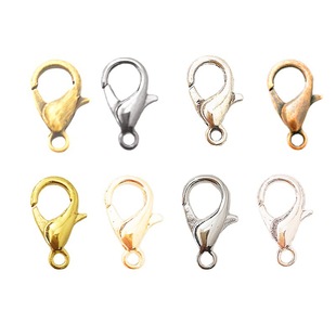 Wholesale gold 12mm lobster clasp jewelry with chain clasp multicolor optional for necklace connection use