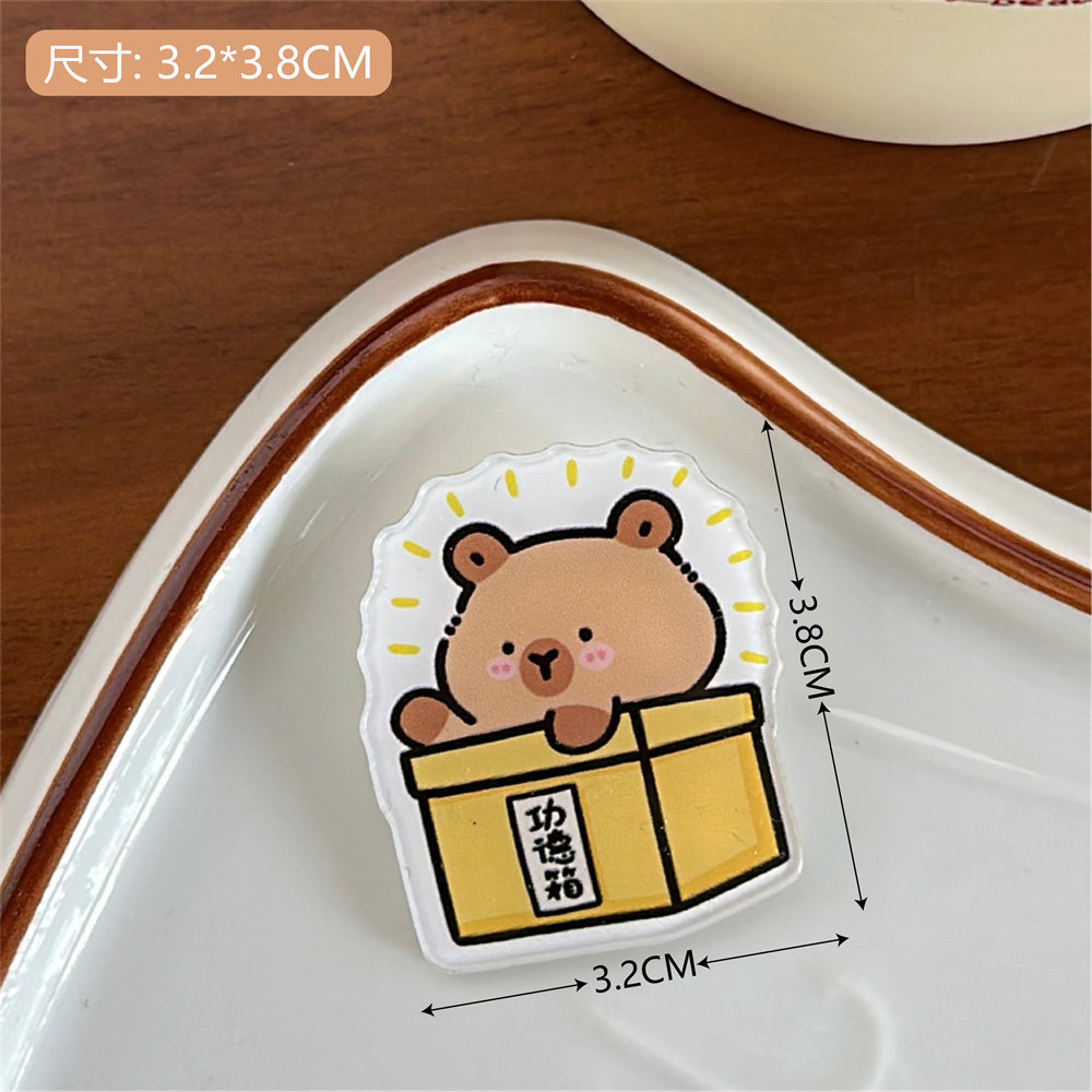 Tengyi ins viento lindo de dibujos animados acrílico cachorro broche insignia al por mayor ropa bolso colgante joyería pin