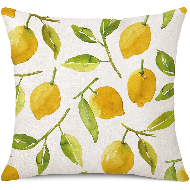 Amazon limón fresco serie de frutas almohada de oficina siesta almohada almohada de casa almohada de cubierta