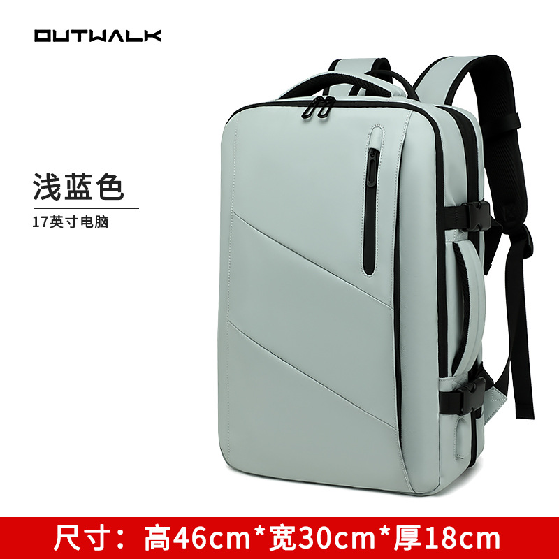 Mochila de expansión transfronteriza de negocios mochila impermeable bolsa de viaje multifuncional bolsa de ordenador portátil mochila de los hombres bolsa de los hombres