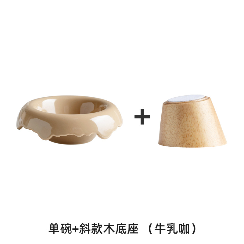 De alto aspecto de cerámica lindo aperitivo yogur de frutas desayuno postre tazón helado ensalada tazón pasillo joyería almacenamiento tazón