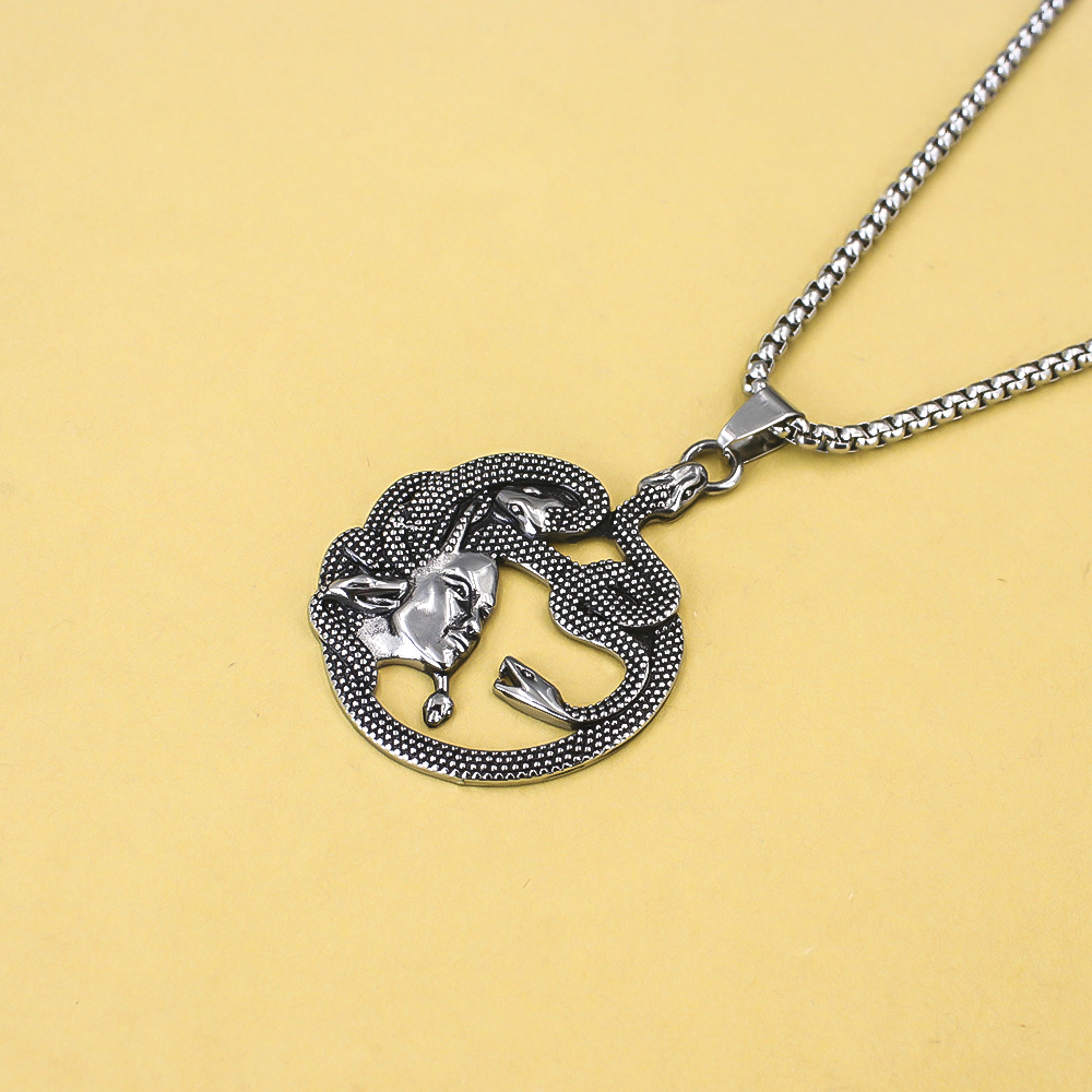 Edelstahl Totenkopf Kreuzkette Für Damen Und Herren_voghion.com