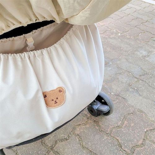 Ins Korean-style baby stroller storage bag, outdoor bottle and diaper storage bag, children's cart accessory bag